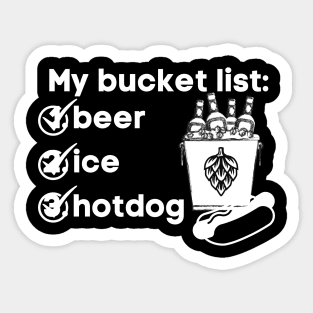 Bucket list3 Sticker